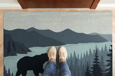 Doormat Bear forest