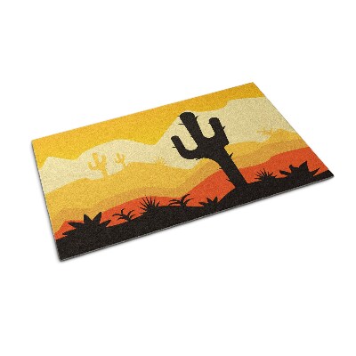 Washable door mat Desert cactus