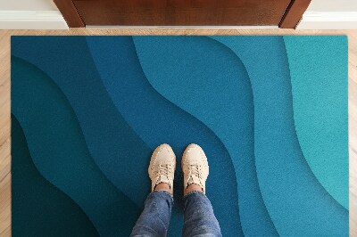 Door mat Blue gradient