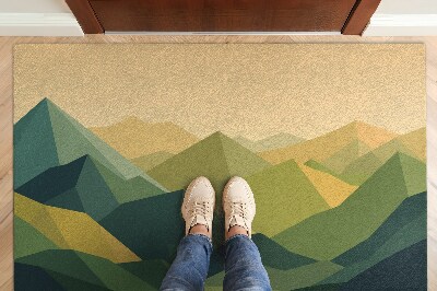 Doormat Geometric mountains