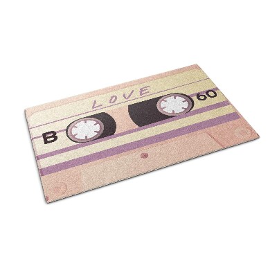 Doormat Retro cassette love
