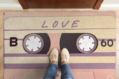 Doormat Retro cassette love