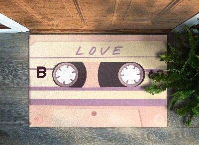 Doormat Retro cassette love