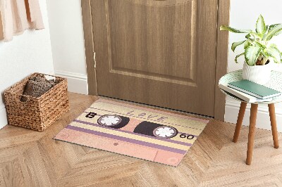 Doormat Retro cassette love