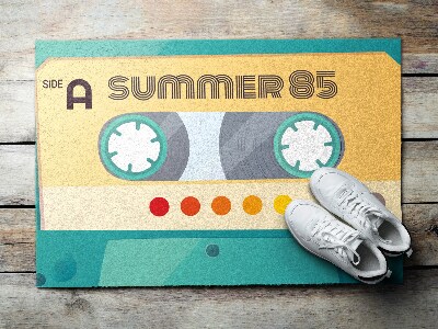 Doormat Retro cassette summertime 85