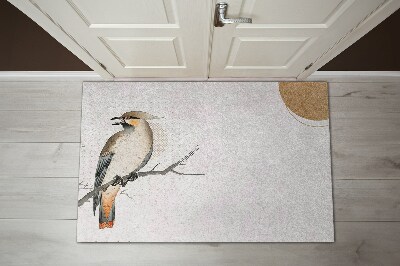 Door mat indoor Bird on a branch