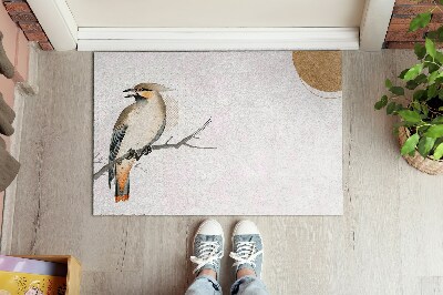 Door mat indoor Bird on a branch