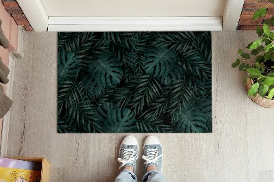 Indoor doormat Monstera leaves