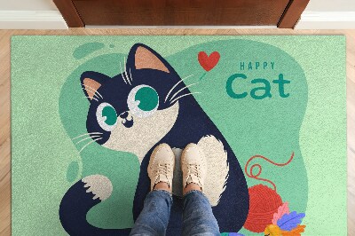 Washable door mat indoor Cat