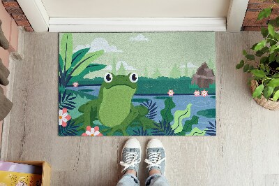 Washable door mat indoor Frog