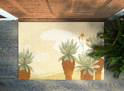 Washable door mat indoor Palm trees
