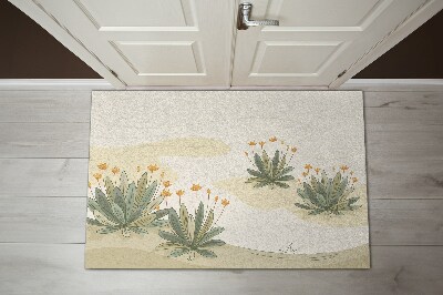 Washable door mat indoor Plants flowers