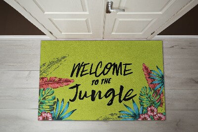 Washable door mat indoor Welcome to the jungle