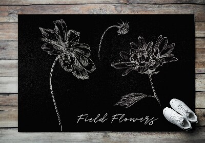 Washable door mat Chamomile flower