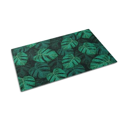 Doormat Monstera leaves