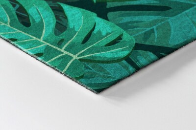 Doormat Monstera leaves