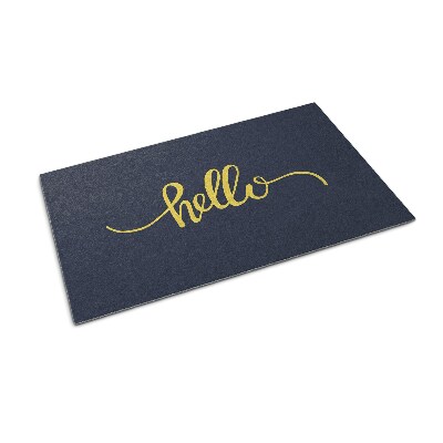 Door mat indoor Hello