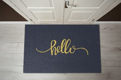 Door mat indoor Hello