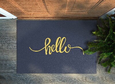 Door mat indoor Hello