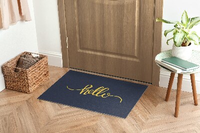 Door mat indoor Hello