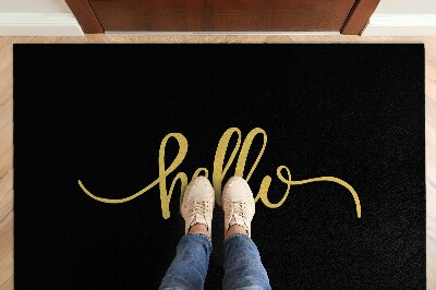 Door mat indoor Hello