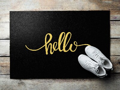 Door mat indoor Hello