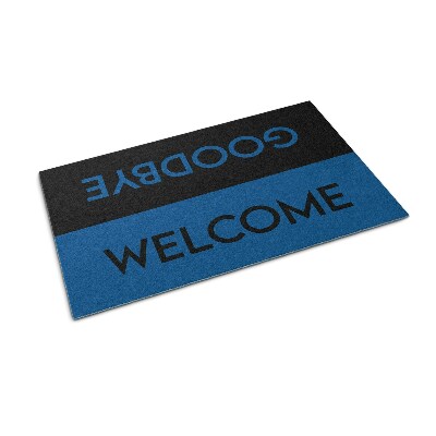 Doormat Welcome goodbye