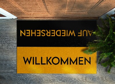 Doormat Willkommen auf wiedersehen