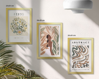 Photo frame wall Boho aesthetic pastel minimalist posters