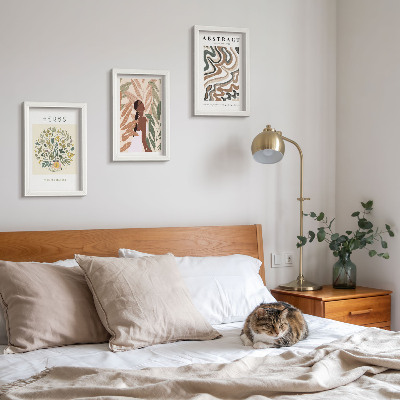 Photo frame wall Boho aesthetic pastel minimalist posters