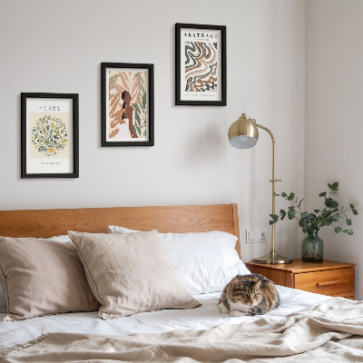 Photo frame wall Boho aesthetic pastel minimalist posters