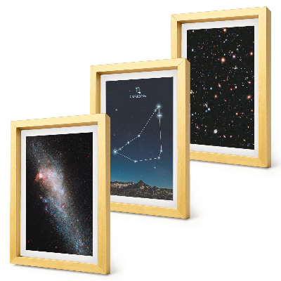 Photo frame wall Capricorn constellation galaxy and stars