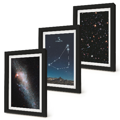 Photo frame wall Capricorn constellation galaxy and stars