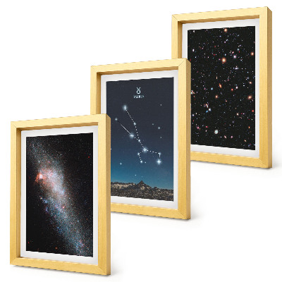 Photo frame wall Cosmic starscapes and the constellation of Taurus