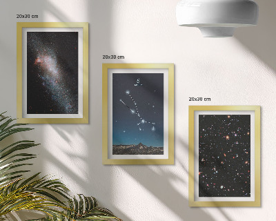Photo frame wall Cosmic starscapes and the constellation of Taurus