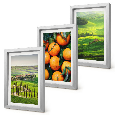 Photo frame wall Italian countryside landscape with oranges and nature