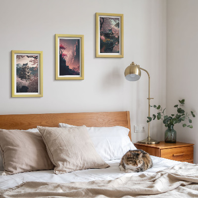 Photo frame wall Fantasy landscapes of Japan mountain landscapes