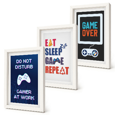 3-piece wall art set Entertainment-related player subtitles