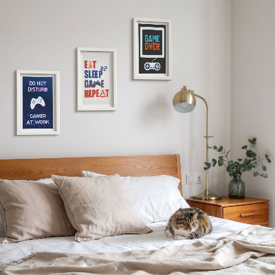 3-piece wall art set Entertainment-related player subtitles