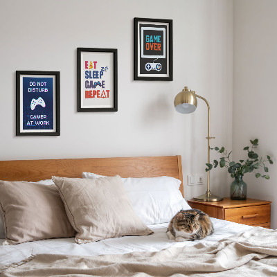3-piece wall art set Entertainment-related player subtitles