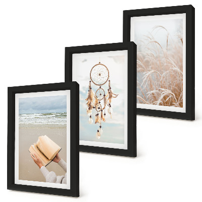Photo frame wall Peaceful landscapes, delicate summer views, boho style