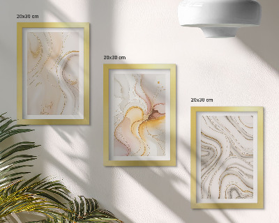 Photo frame wall Abstract warm patterns elegant motifs