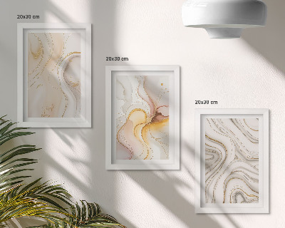 Photo frame wall Abstract warm patterns elegant motifs