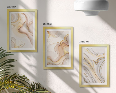 3-piece wall art set Linear abstract motifs stylish decoration