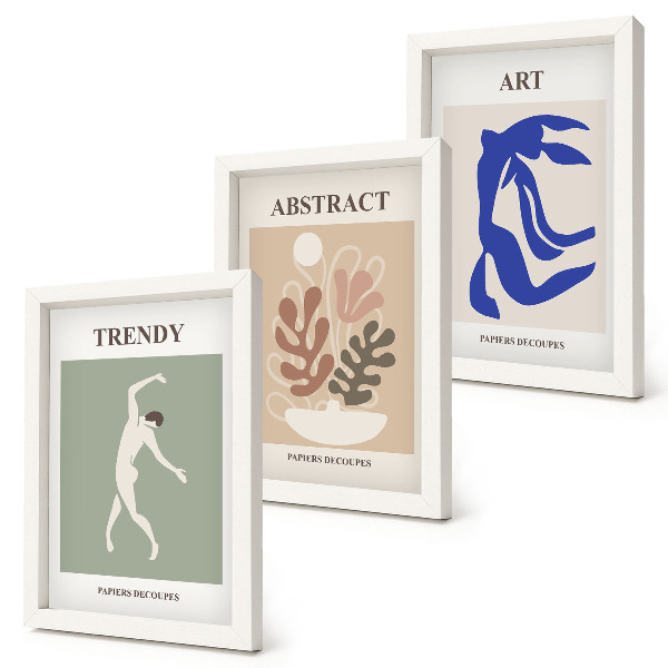 Photo frame wall Stylish figures and plants posters by Henri Matisse