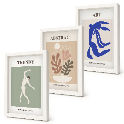 Photo frame wall Stylish figures and plants posters by Henri Matisse