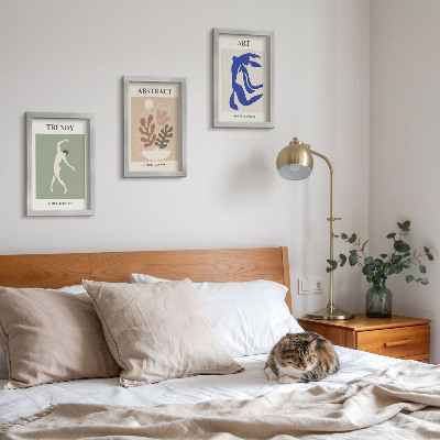 Photo frame wall Stylish figures and plants posters by Henri Matisse