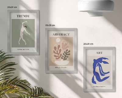 Photo frame wall Stylish figures and plants posters by Henri Matisse