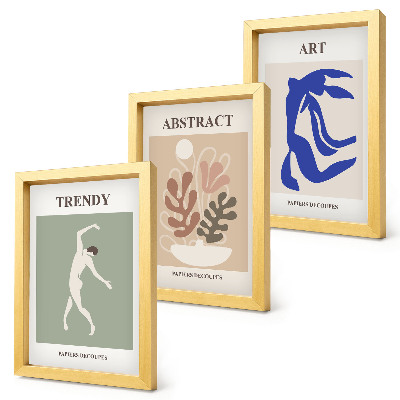 Photo frame wall Stylish figures and plants posters by Henri Matisse