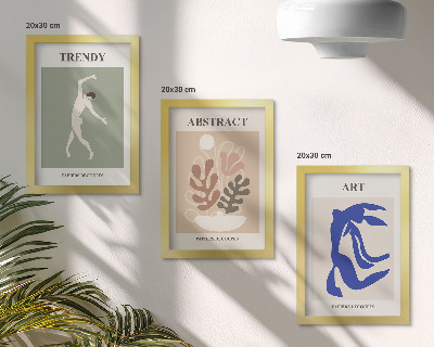 Photo frame wall Stylish figures and plants posters by Henri Matisse